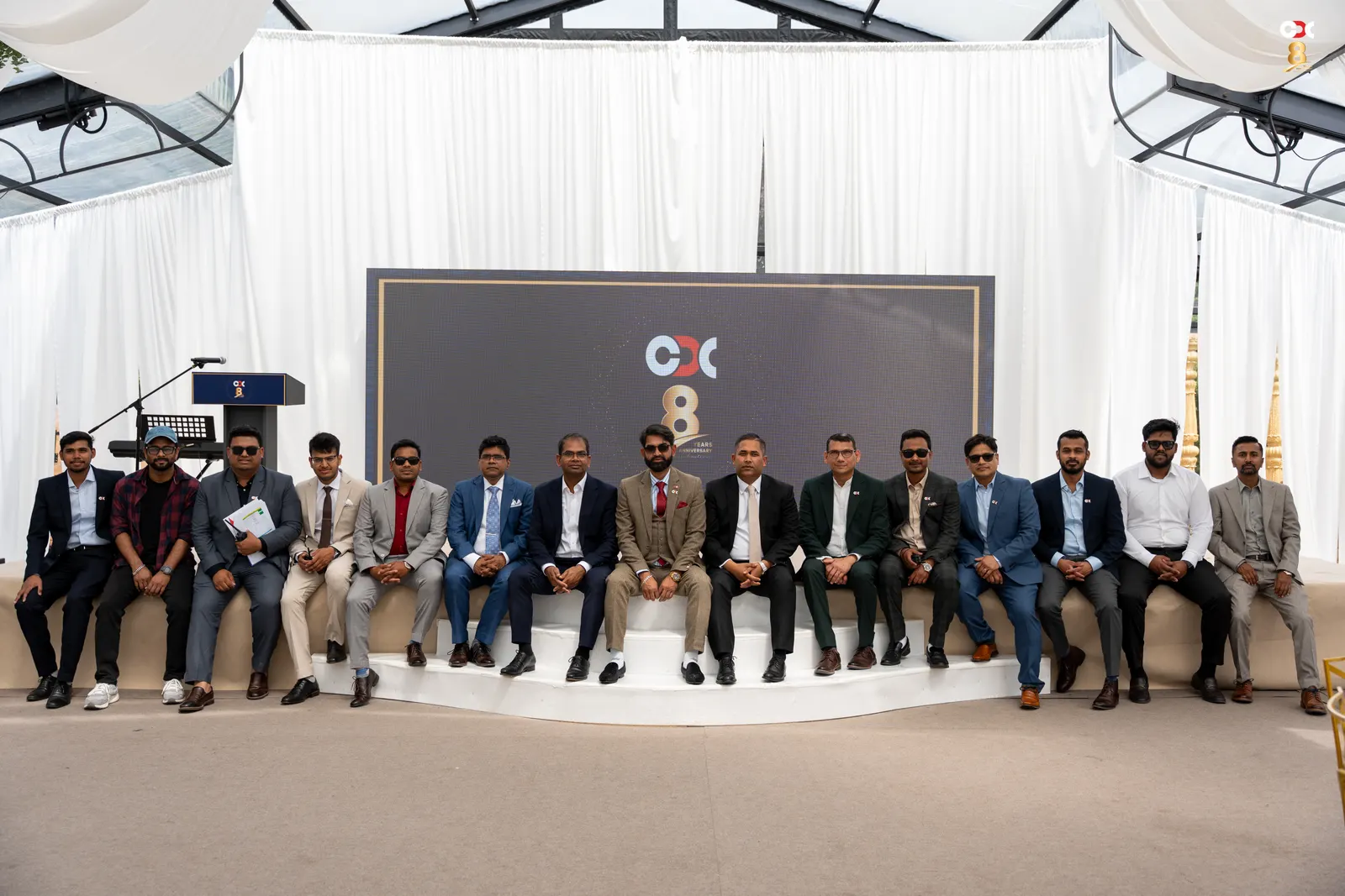 The CDC team at the company's eighth anniversary celebration
